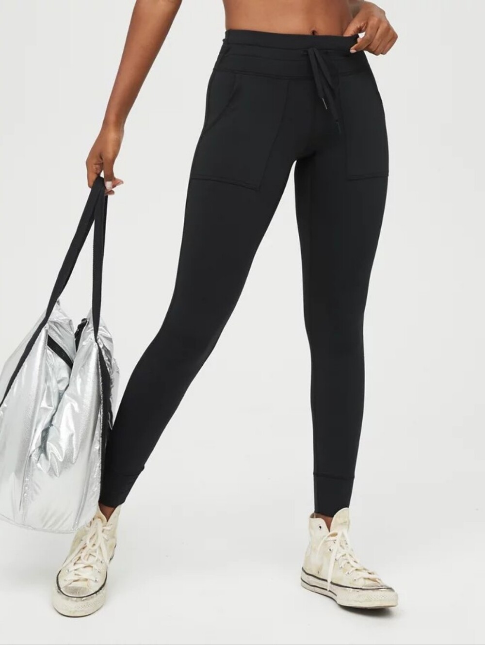 🆕️ OFFLINE By Aerie Warmup Drawcord Leggings in Black